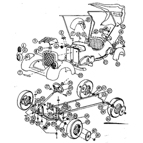 Replacement Parts Diagram and Parts List for 0189  Power Wheels Ride-On Cars